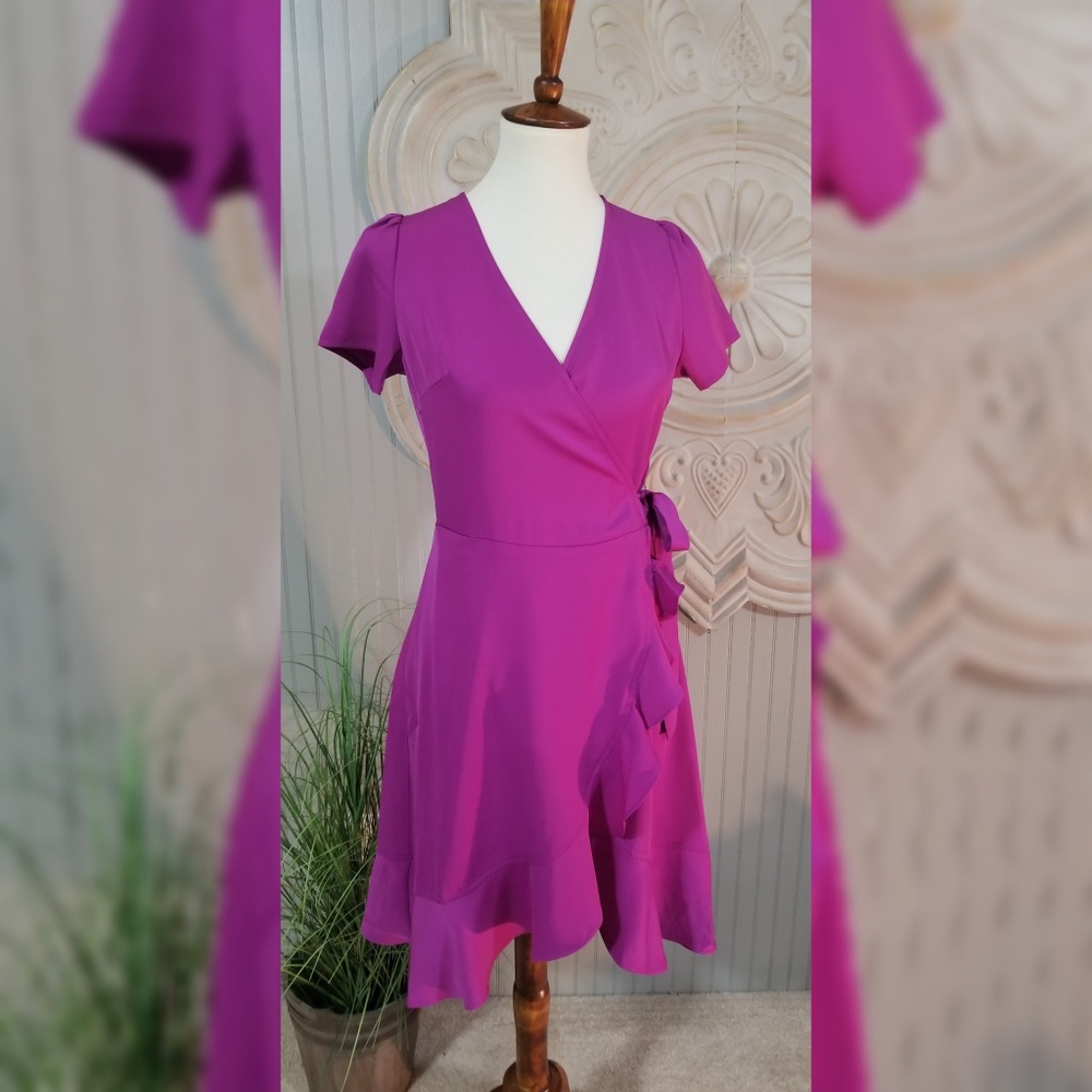 Berry Wrap Dress